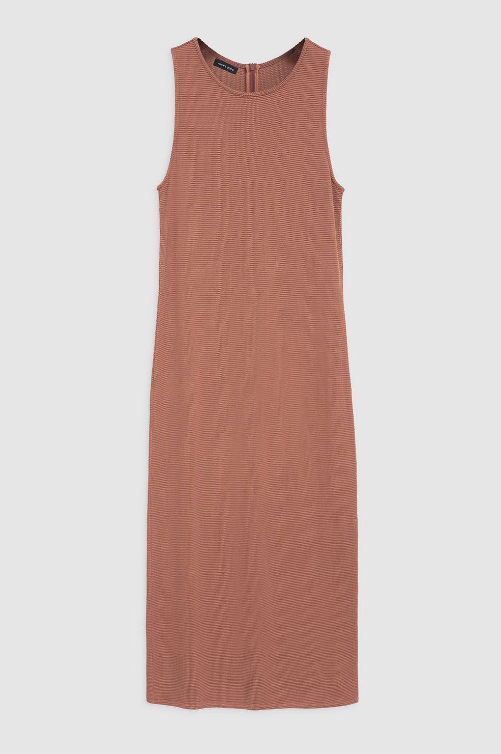 Anine Bing - Savannah Dress in Terracotta Waffle