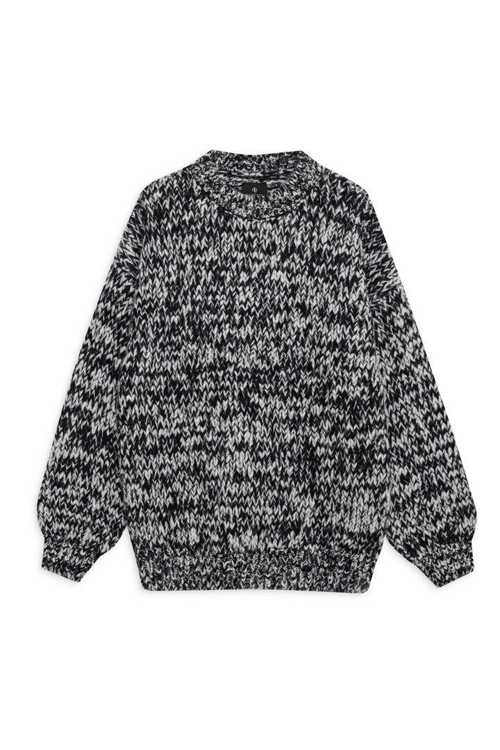 Anine Bing - Sydney Crew Sweater in Black/White