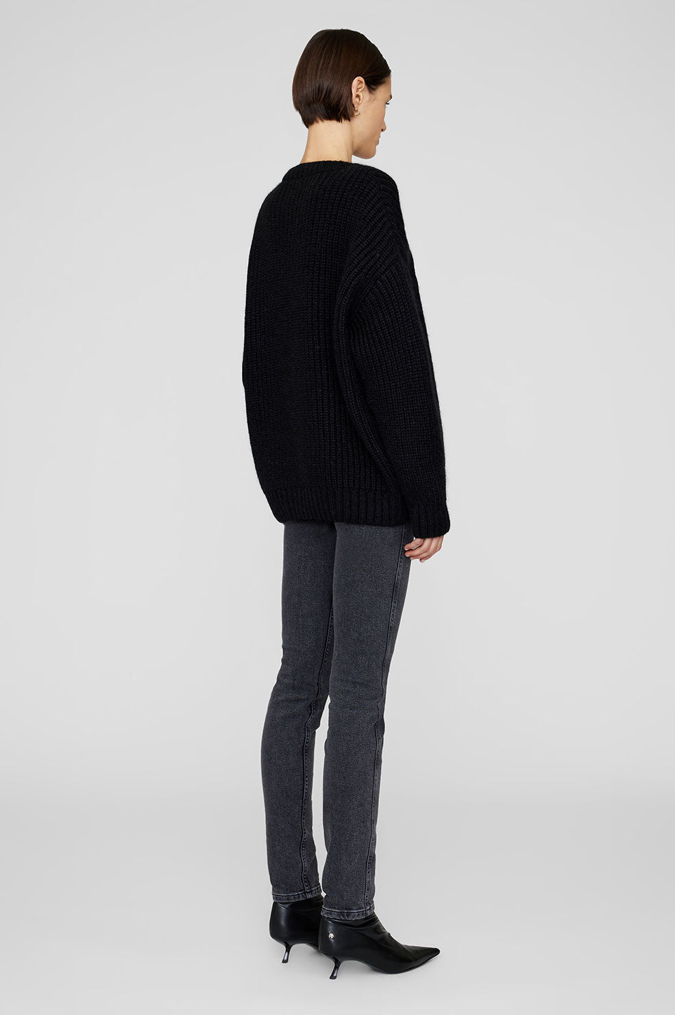Anine Bing - Sydney Crew Sweater in Black