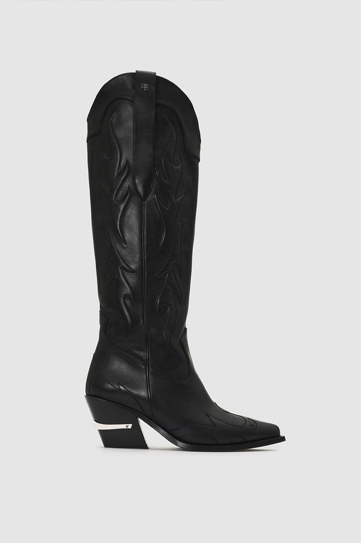 Anine Bing - Tall Tania Boots in Black Western