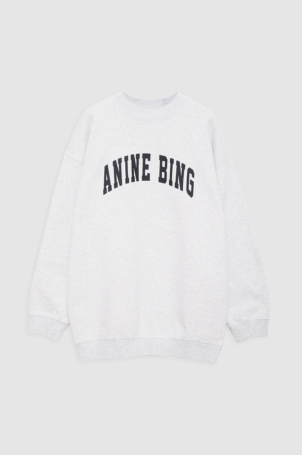 Anine Bing - Tyler Sweatshirt in Heather Grey with Black