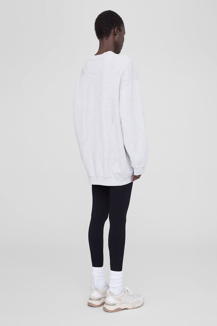 Anine Bing - Tyler Sweatshirt in Heather Grey with Black