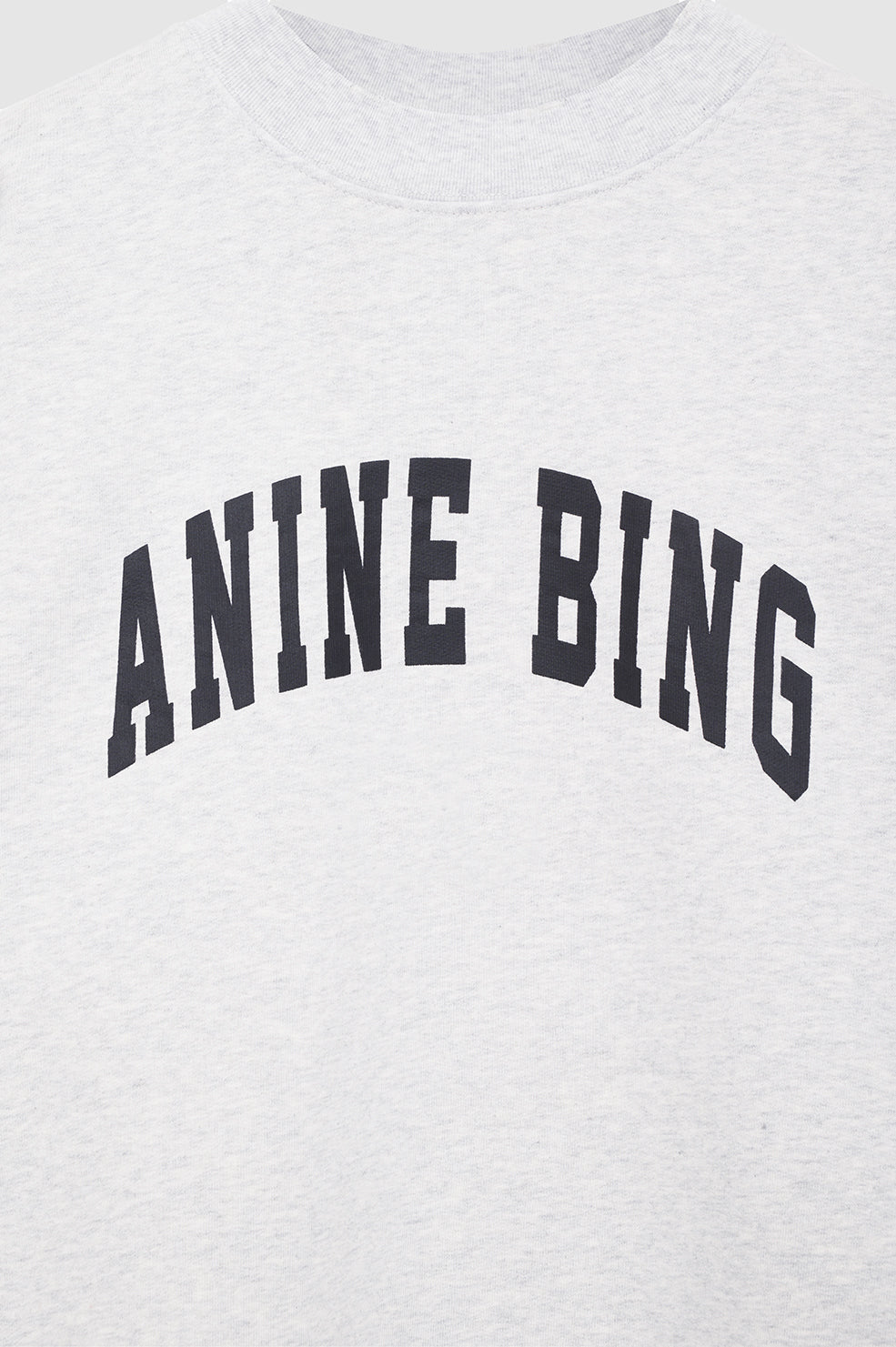 Anine Bing - Tyler Sweatshirt in Heather Grey with Black