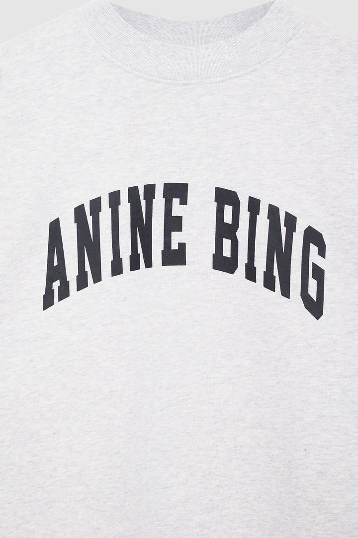 Anine Bing - Tyler Sweatshirt in Heather Grey with Black