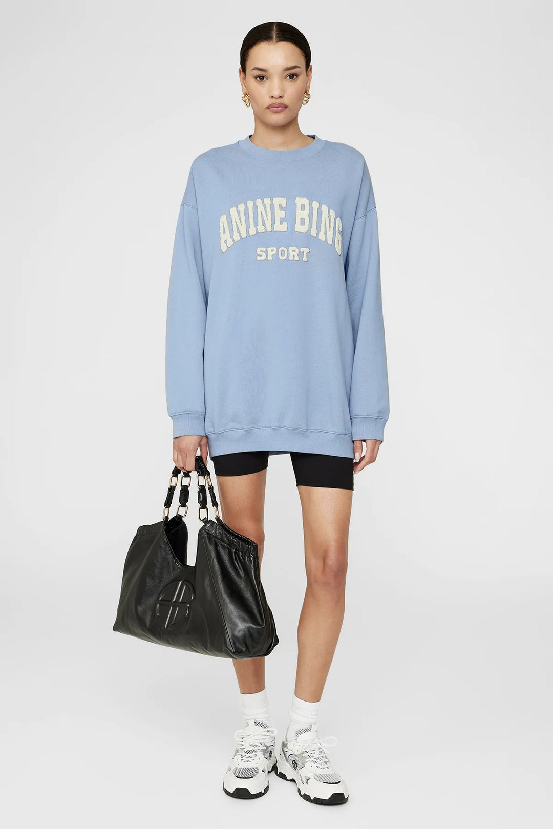 Anine Bing - Tyler Crewneck in Capri Blue