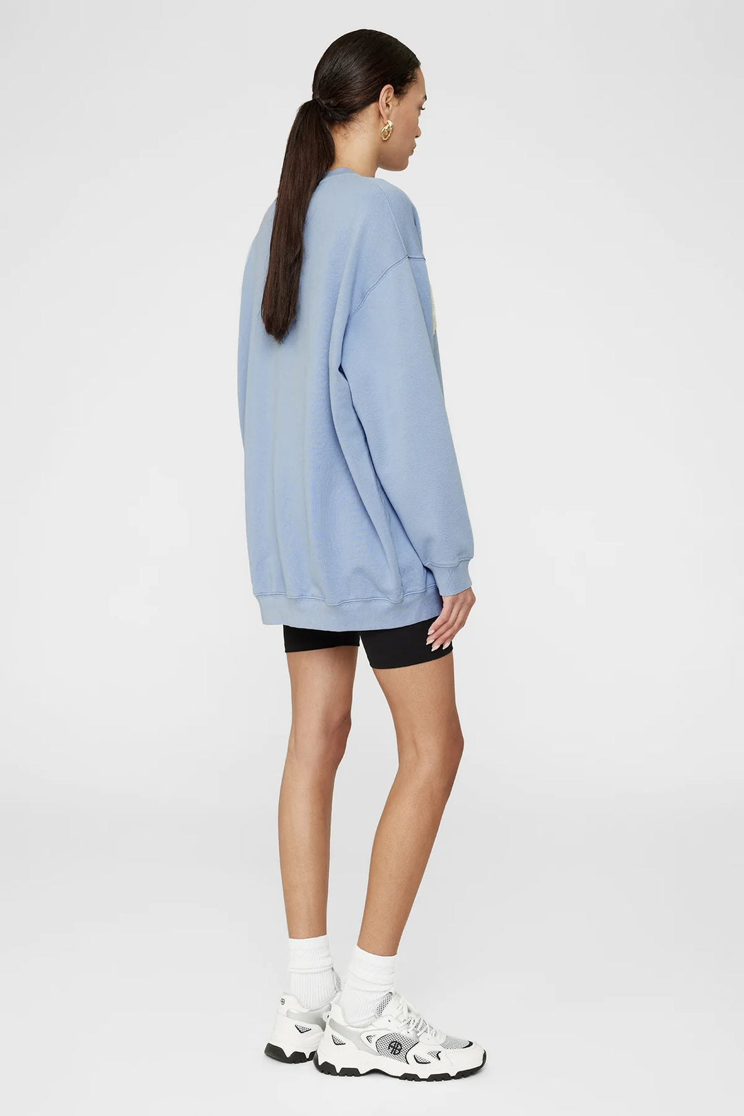 Anine Bing - Tyler Crewneck in Capri Blue