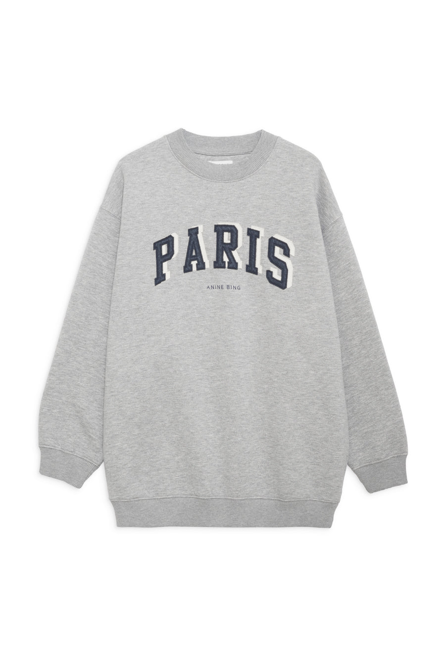 Anine Bing - Tyler Sweatshirt Paris in Heather Grey