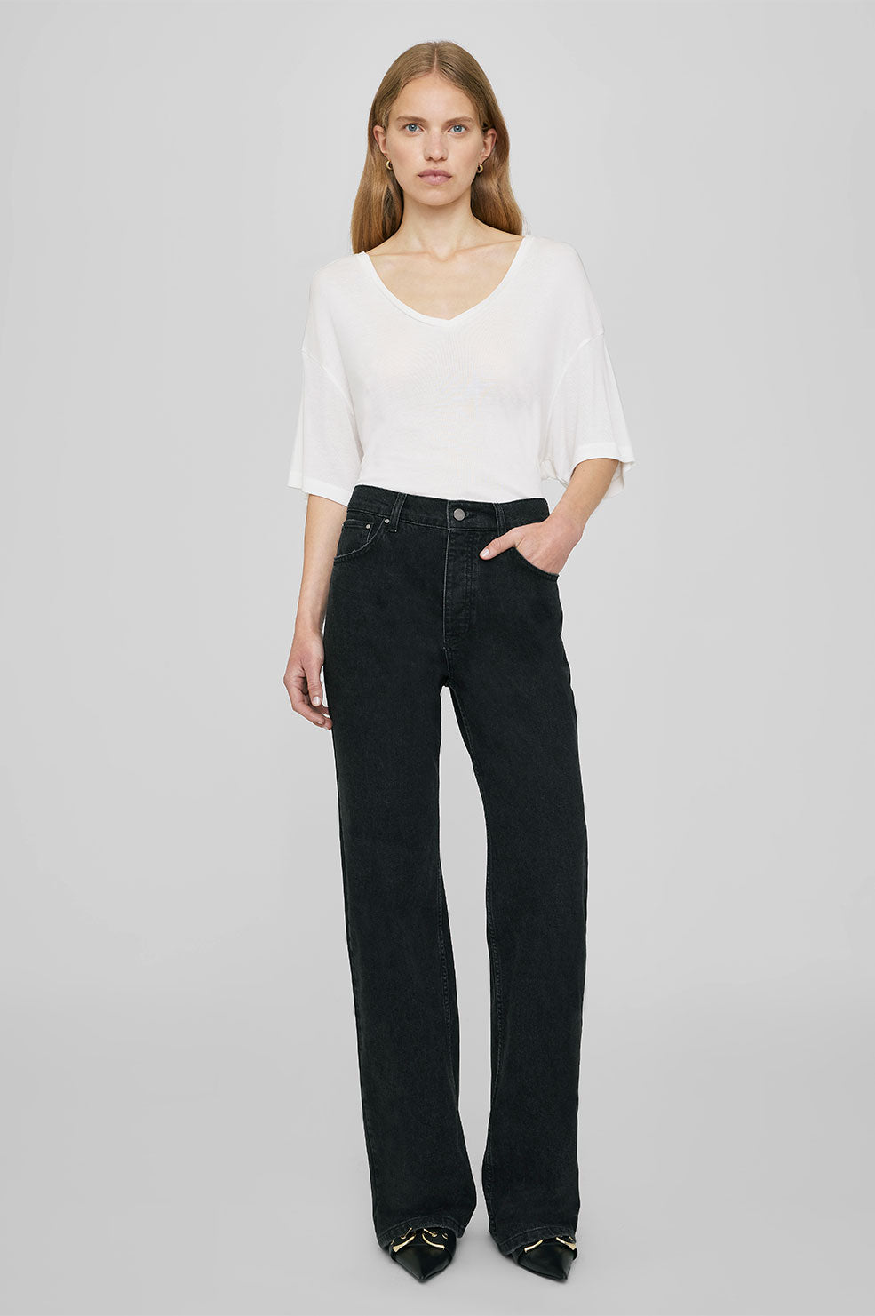 Anine Bing - Vale Tee in Off White