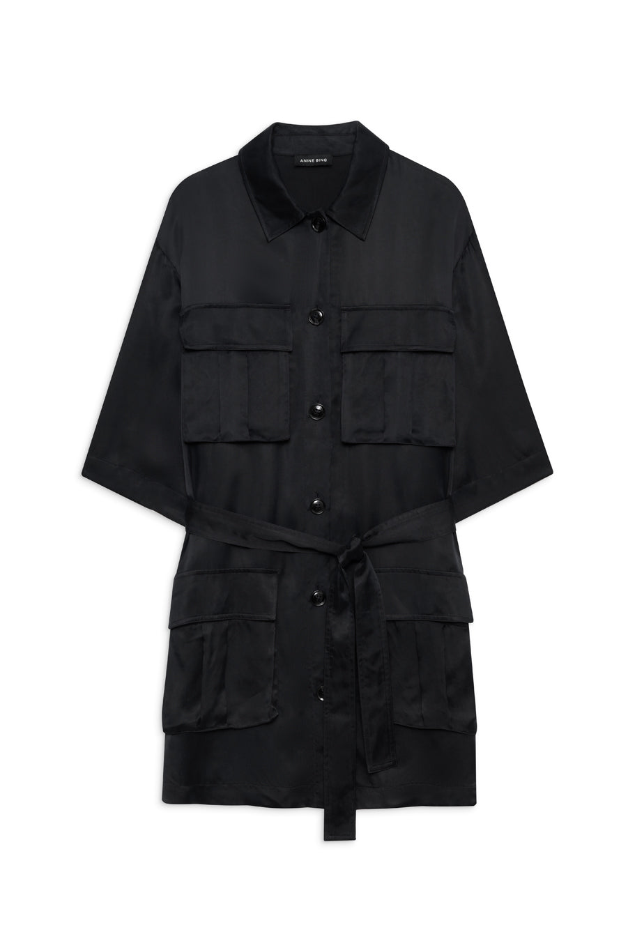 Anine Bing - Geri Dress in Washed Black