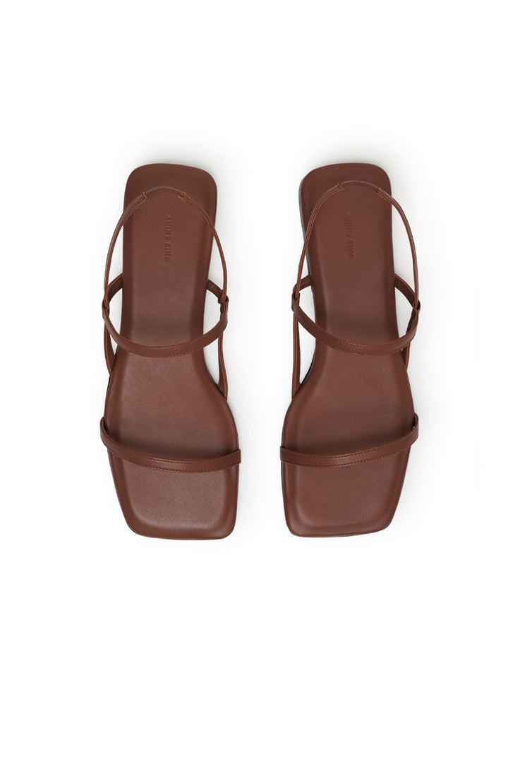 Anine Bing - Hilda Flat Sandals in Cognac