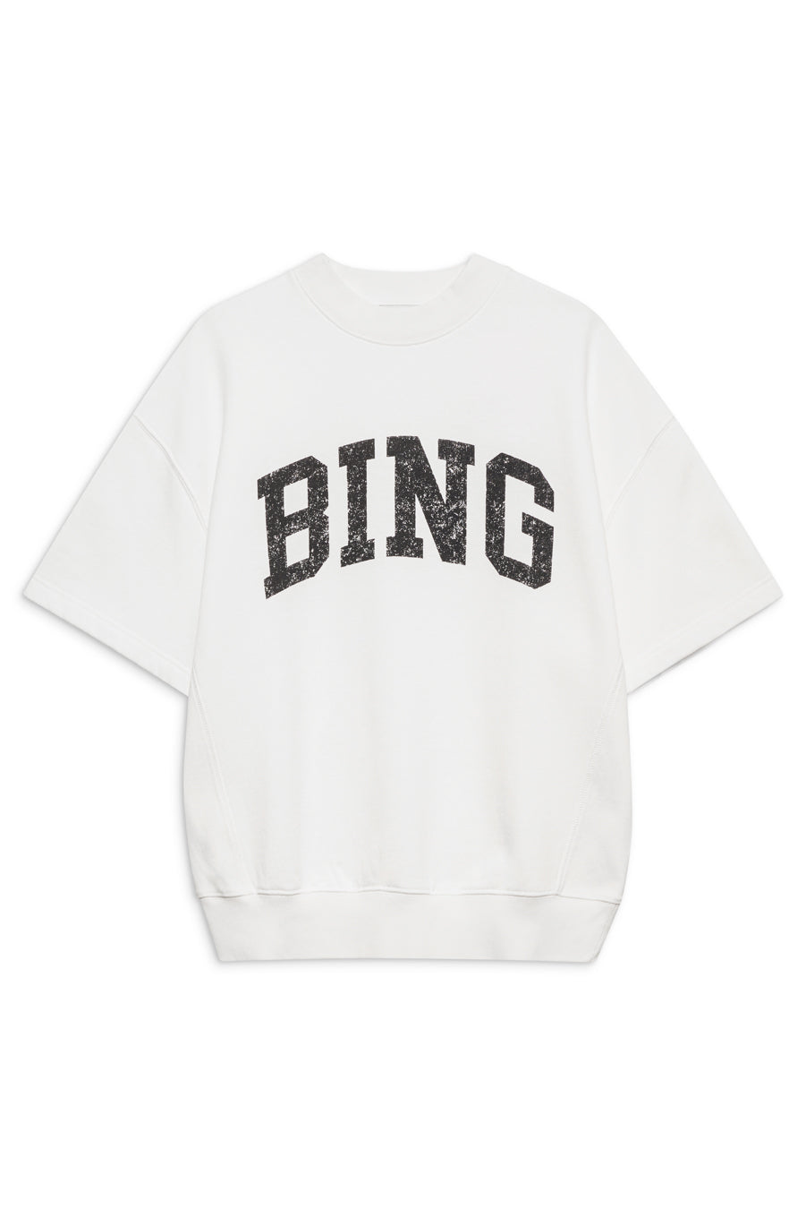 Anine Bing - Jay Sweatshirt Tee Bing in Off White Sweatshirts