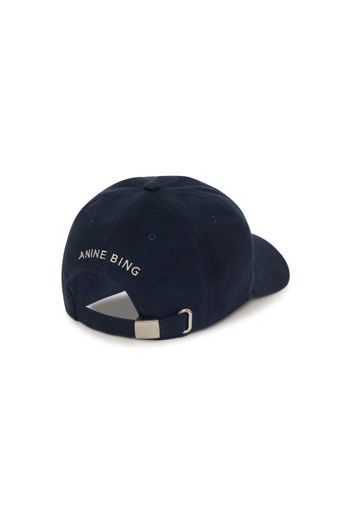Anine Bing - Jeremy Baseball Cap in Washed Navy