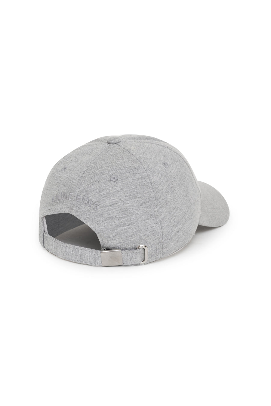 Anine Bing - Jeremy Baseball Cap Framed Monogram in Heather Grey