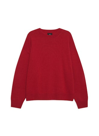 Anine Bing - Lee Crew Sweater in Scarlet Red