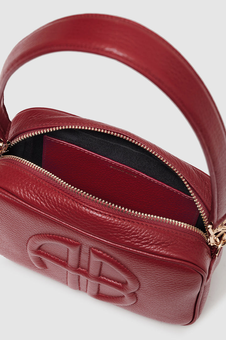 Anine Bing - Lili Bag in Red Pebbled