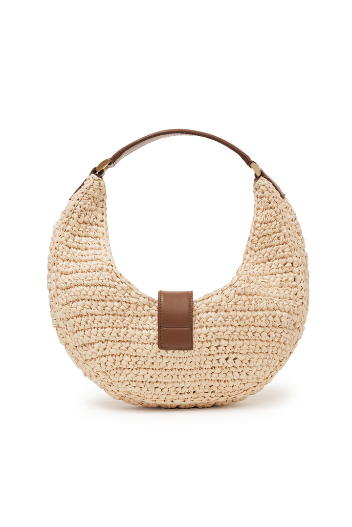 Anine Bing - Lou Bag Monogram Natural with Cognac