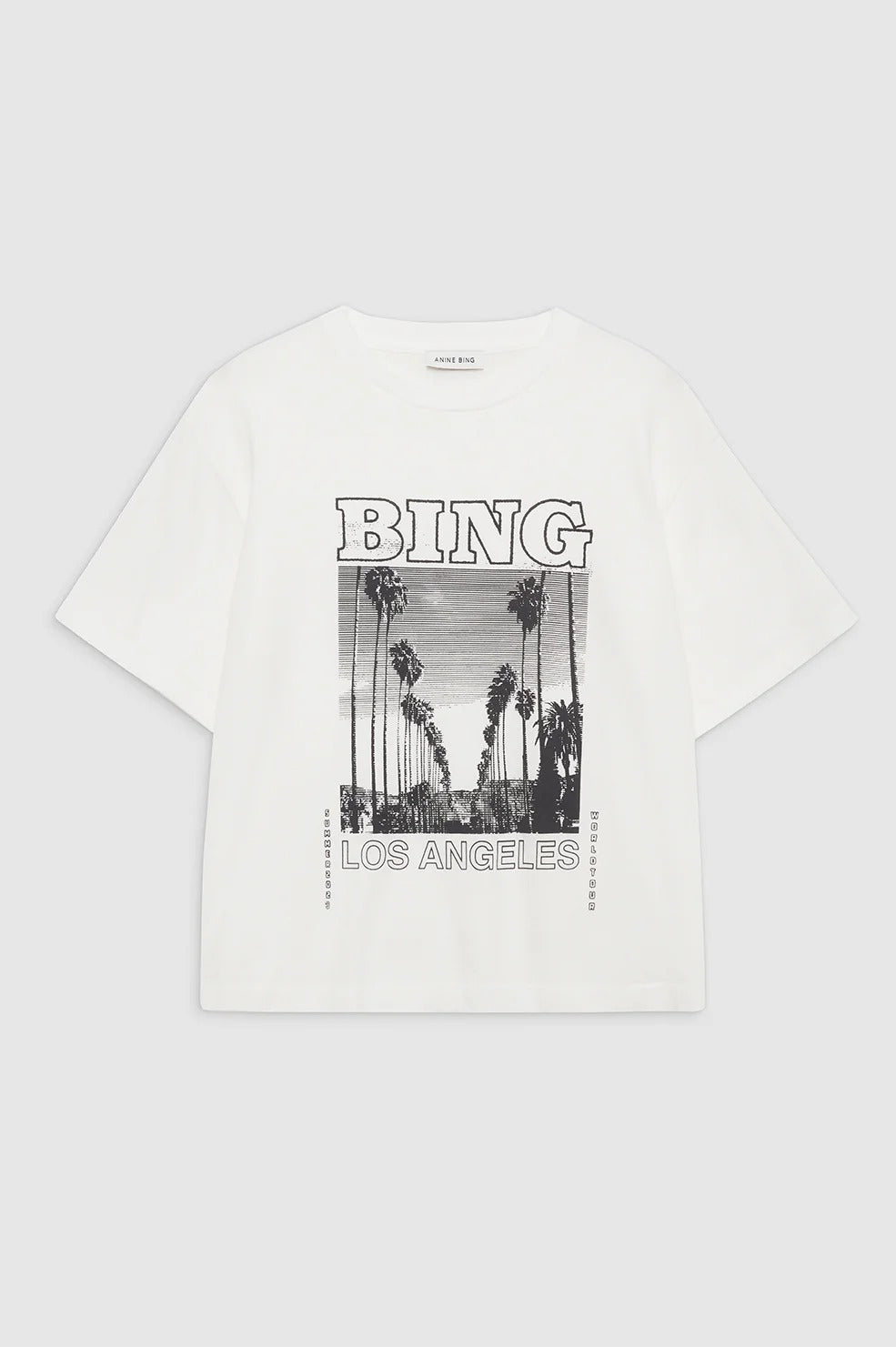 ANINE BING★ルイ・ビング ツアーTシャツ Anine Bing - Louis Tee Bing Tour in Ivory – Blond Genius