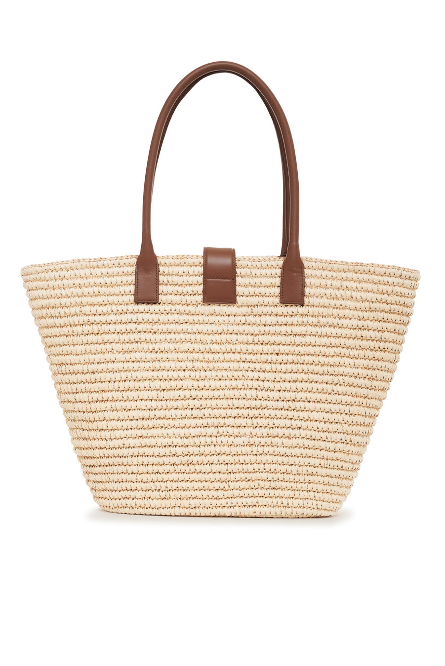 Anine Bing - Lou Tote Monogram Natural with Cognac