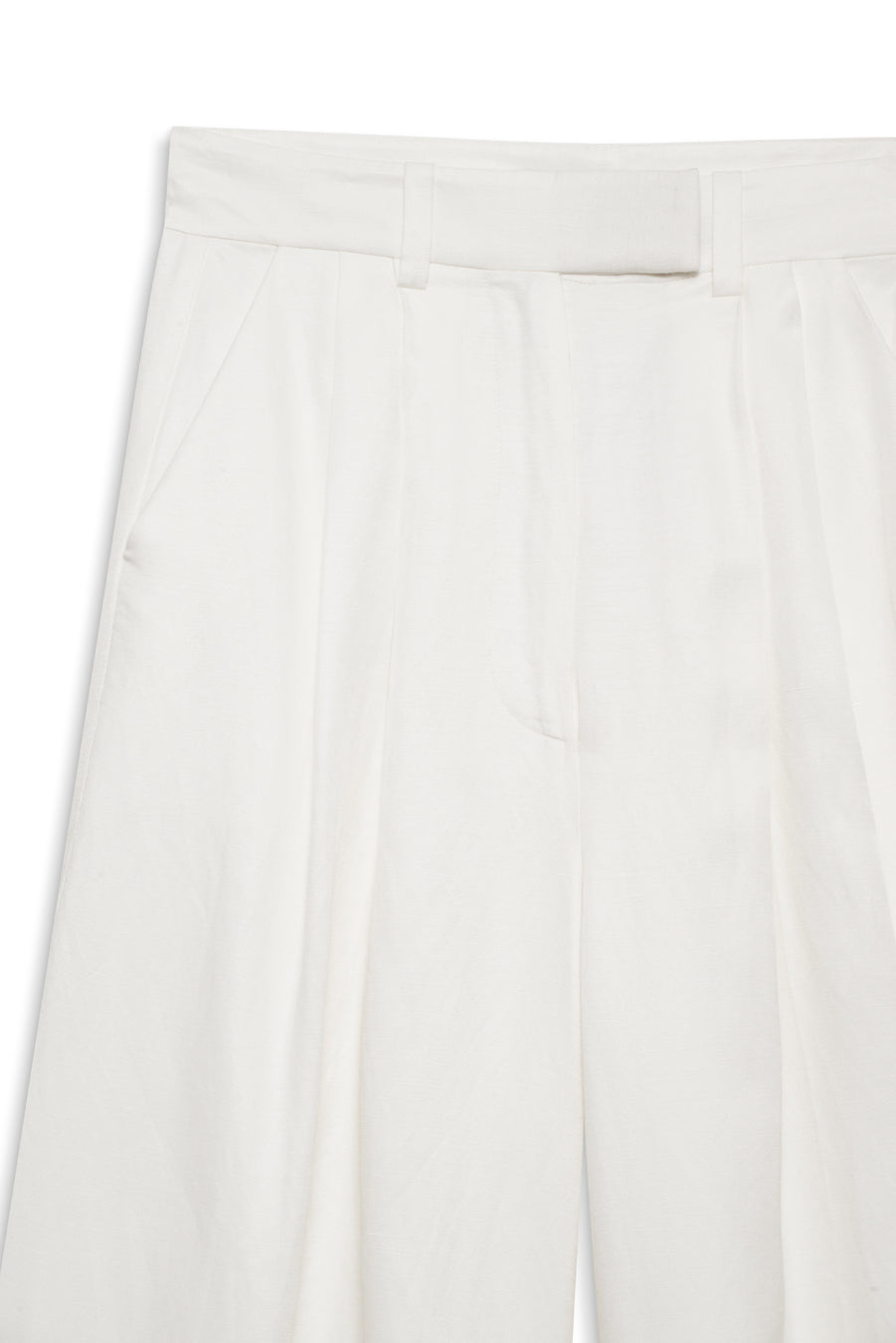 Anine Bing - Lou Trouser in Ivory Linen Blend Trousers