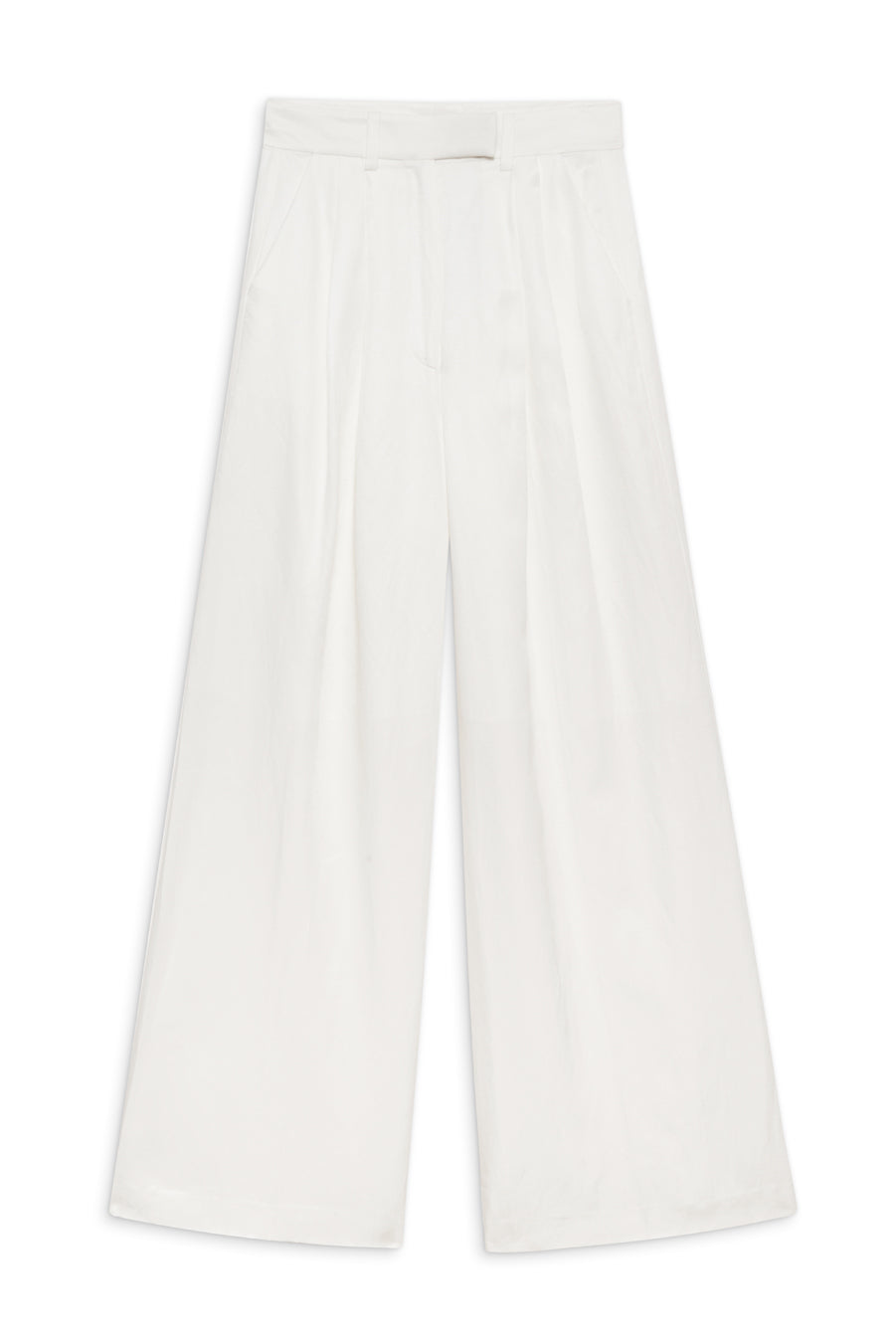 Anine Bing - Lou Trouser in Ivory Linen Blend Trousers