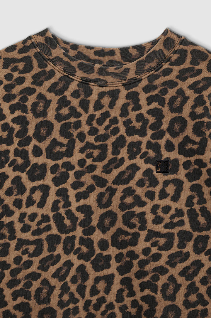 Anine Bing - Miles Black/Brown Leopard Sweatshirt