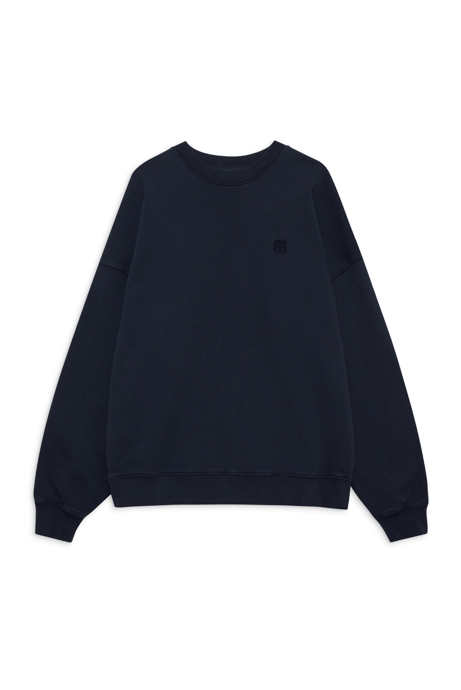 Anine Bing - Miles Sweatshirt framed Monogram in Washed Navy