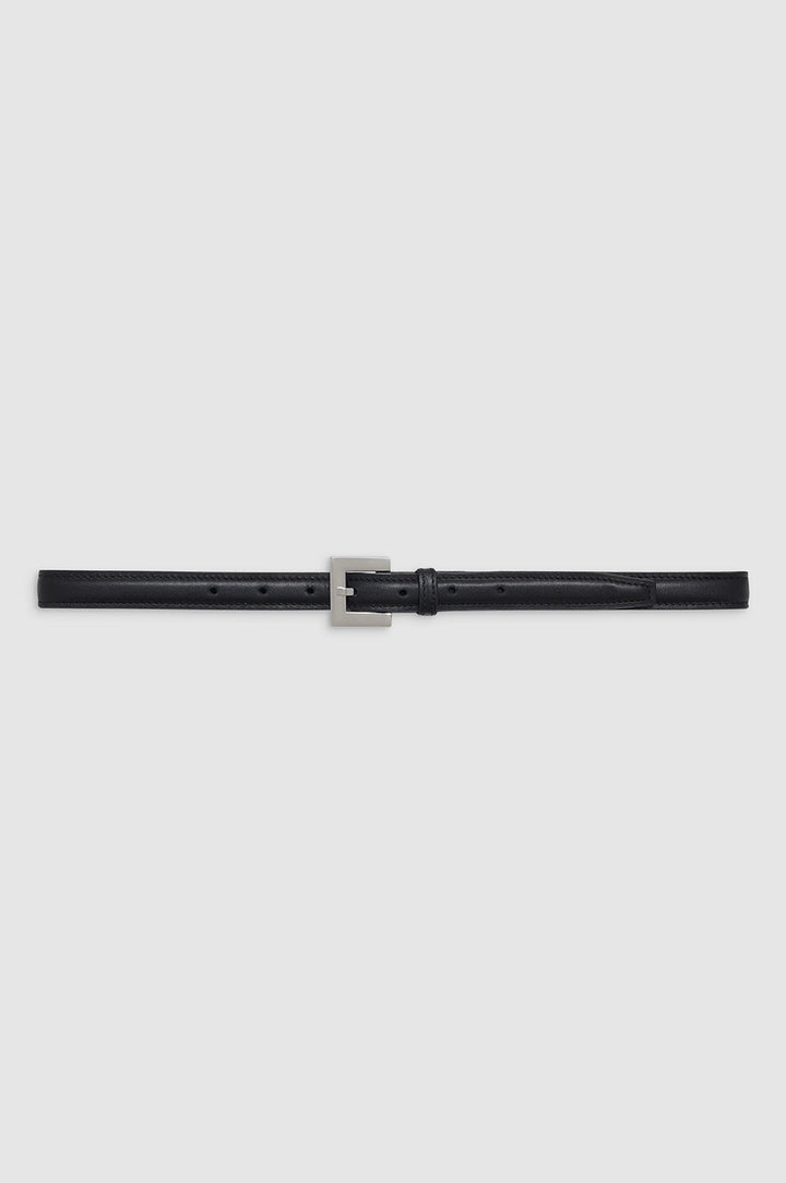 Anine Bing - Nicola Belt in Black with Silver Accessories
