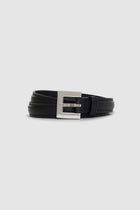 Anine Bing - Nicola Belt in Black with Silver