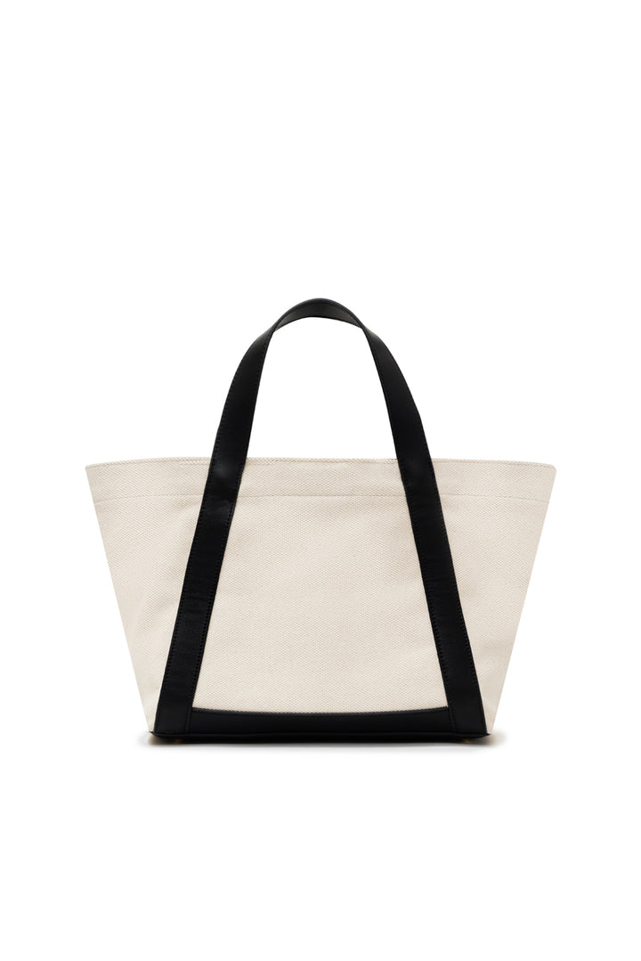 Anine Bing - Small Cara Tote Natural Canvas with Black