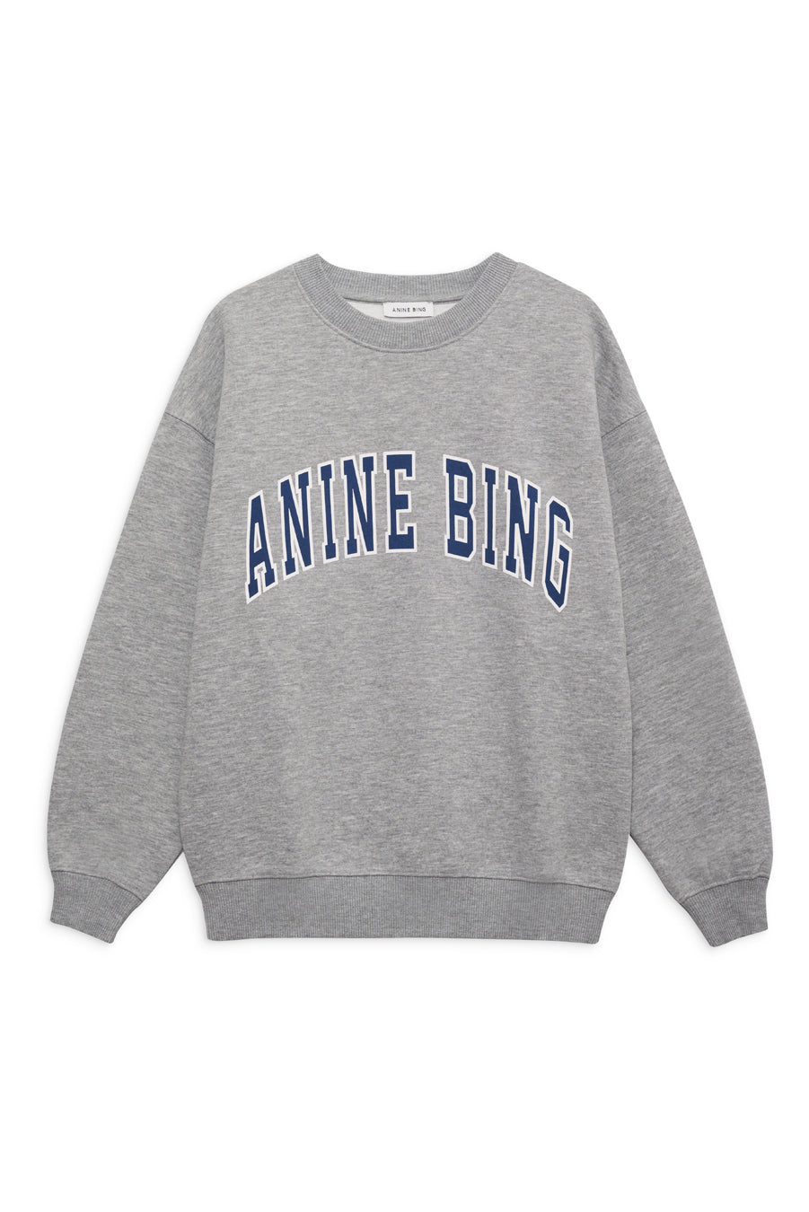Anine Bing - Spencer Sweatshirt Anine Bing in Medium Heather Grey and Blue Sweatshirts