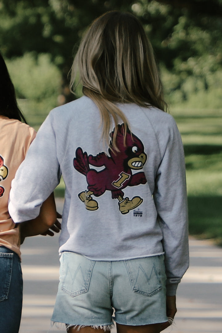 Iowa State French Terry Cut-Hem Sweatshirt(BL933-BLISU1612A-VHG)