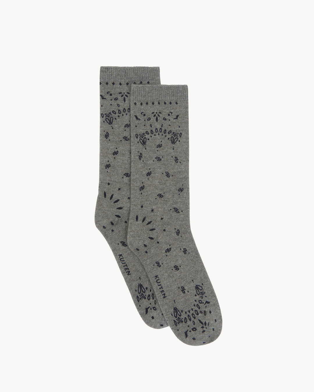 KUJTEN - Socks Sig Bandana in Kaki Chine Accessories