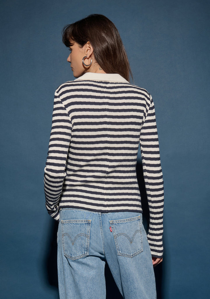 Nation LTD - Ami Henley in Pointelle Stripe