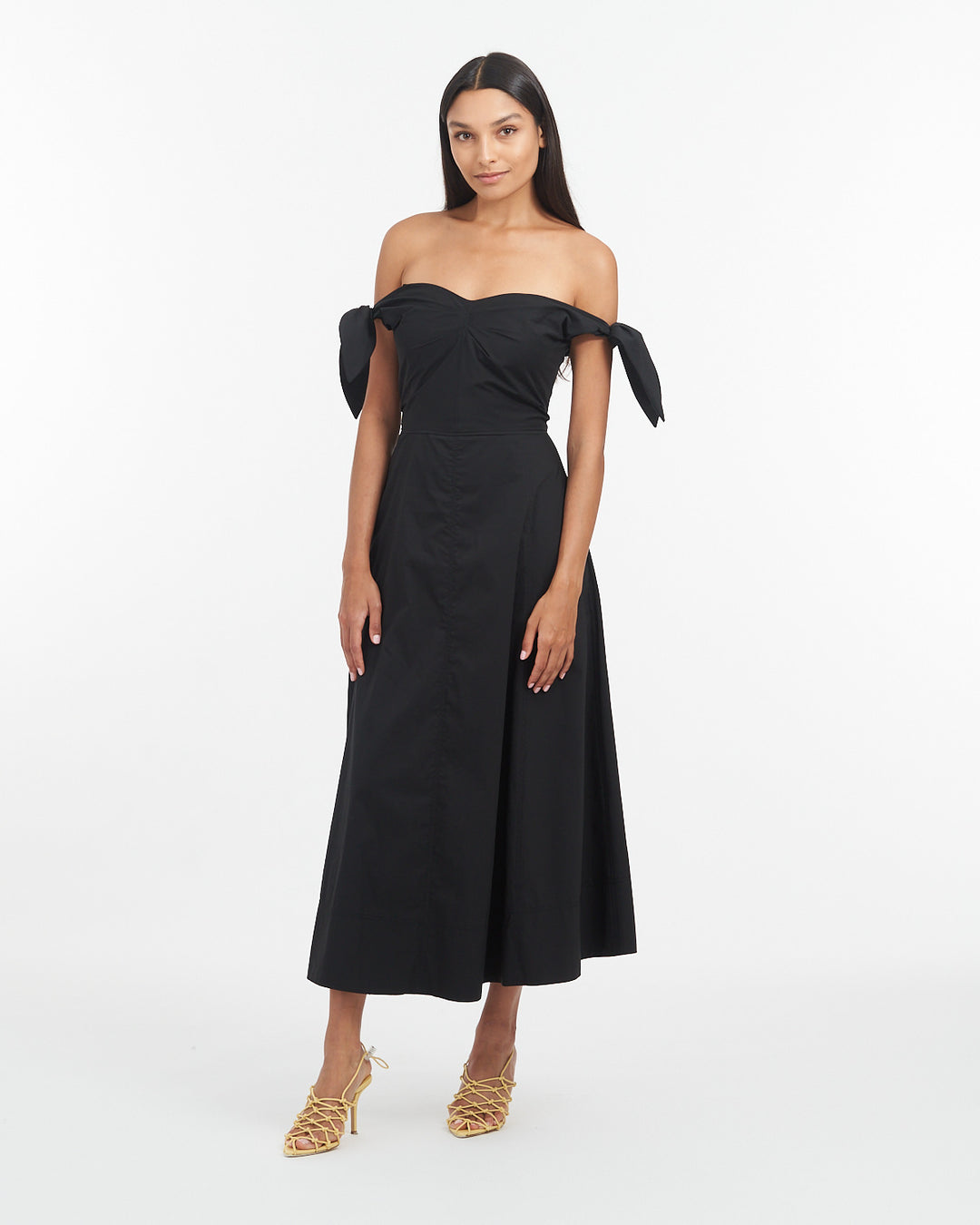 Tanya Taylor | Ashland Dress | Black Midi Dress Tanya Taylor | Ashland Dress | Black Midi Dress