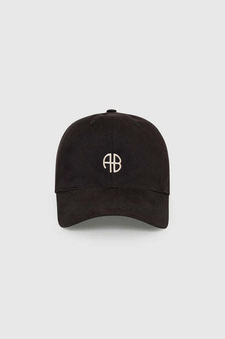 Anine Bing - Jeremy AB Baseball Cap in Black Denim