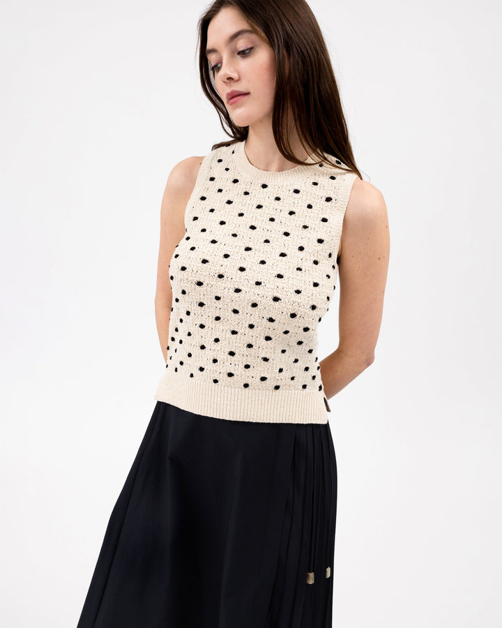 Tanya Taylor - Avril Knit in Cream and Black