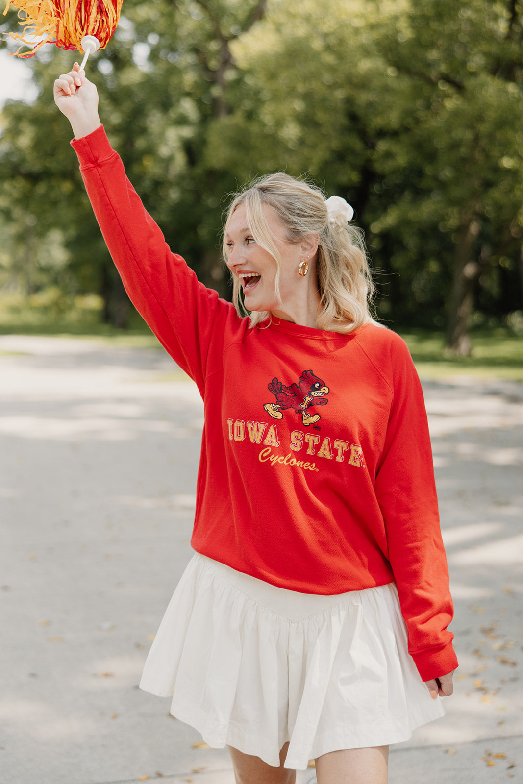 Retro Brand x Blond Genius - Iowa State ISU Cyclones Sweatshirt in Red