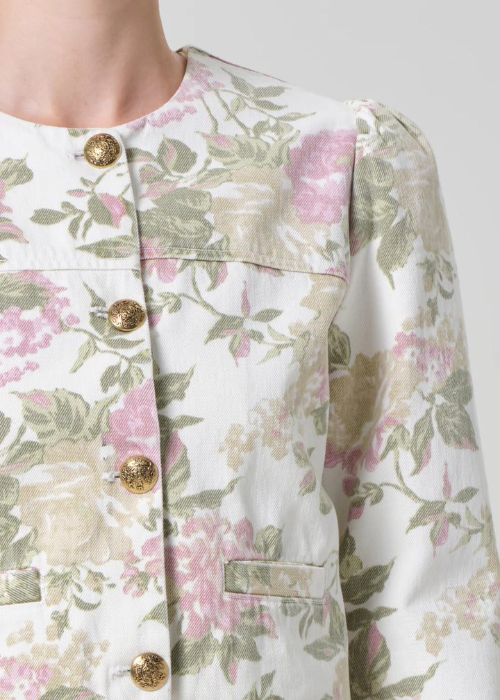 CITIZENS OF HUMANITY - Anita Puff Sleeve Jacket in English Rose Jacket