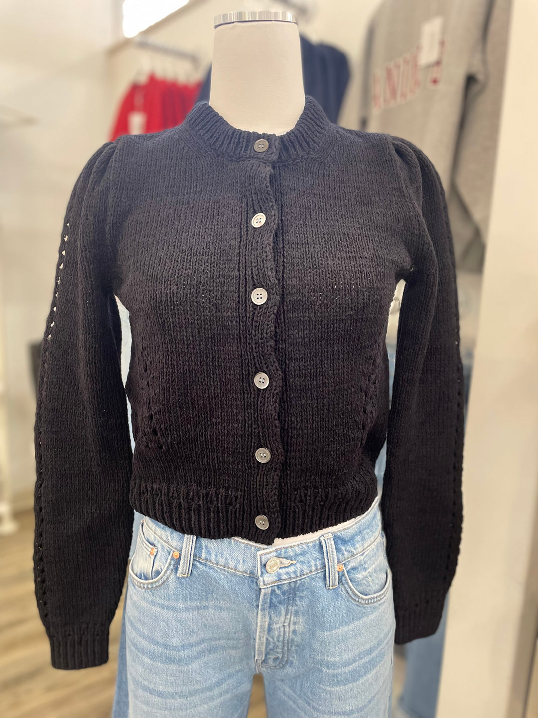 Ulla Johnson - Joelle Cardigan in Noir