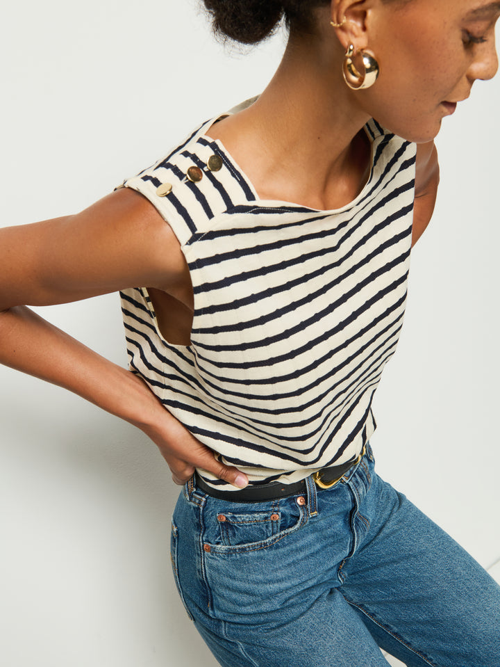Nation - Bettina Tank in Night Sky Stripe