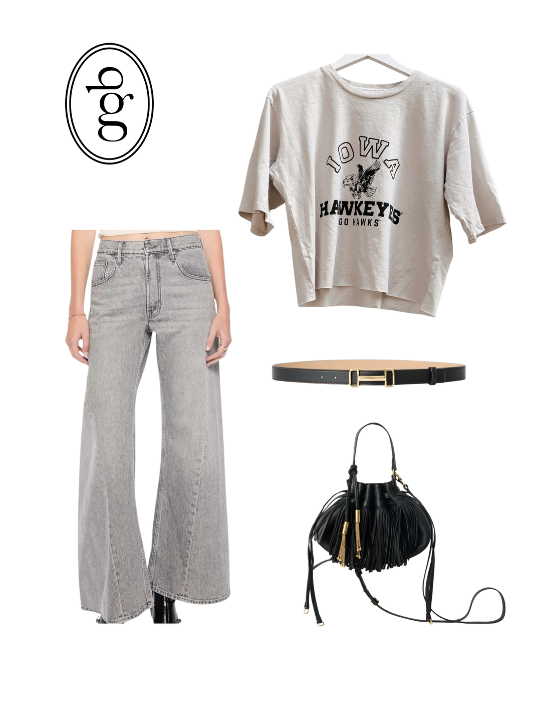 Retro Brand x BG - Iowa Heavy Weight Tee in Sand Graphic Tee