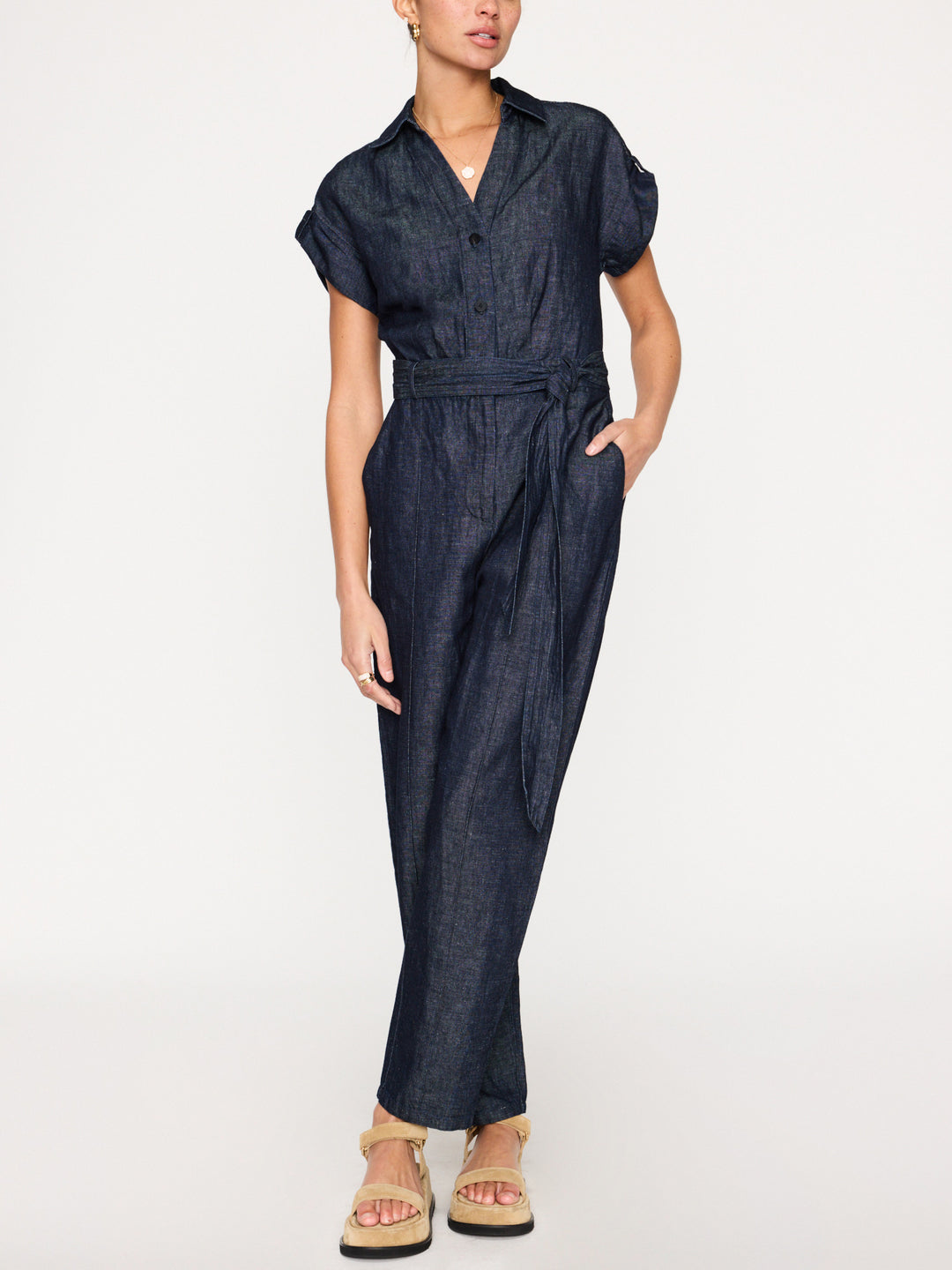 BROCHU WALKER - Banks Jumpsuit in Indigo