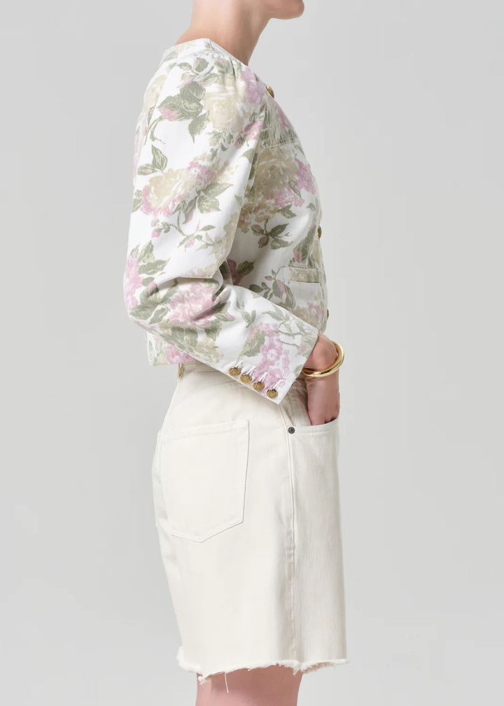 CITIZENS OF HUMANITY - Anita Puff Sleeve Jacket in English Rose Jacket