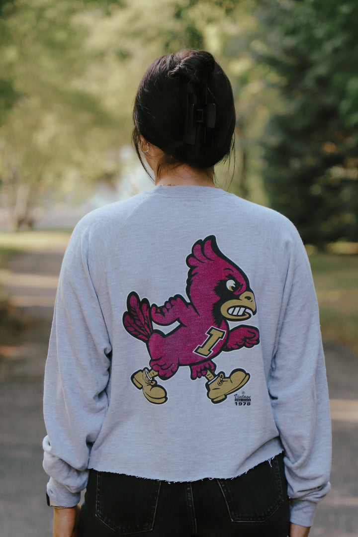 Iowa State French Terry Cut-Hem Sweatshirt(BL933-BLISU1612A-VHG)