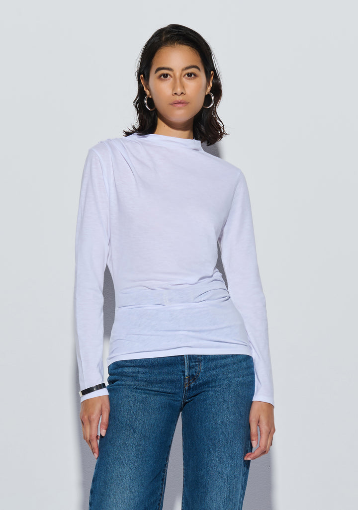 NATION LTD - Charlotte Asymmetric Top in White