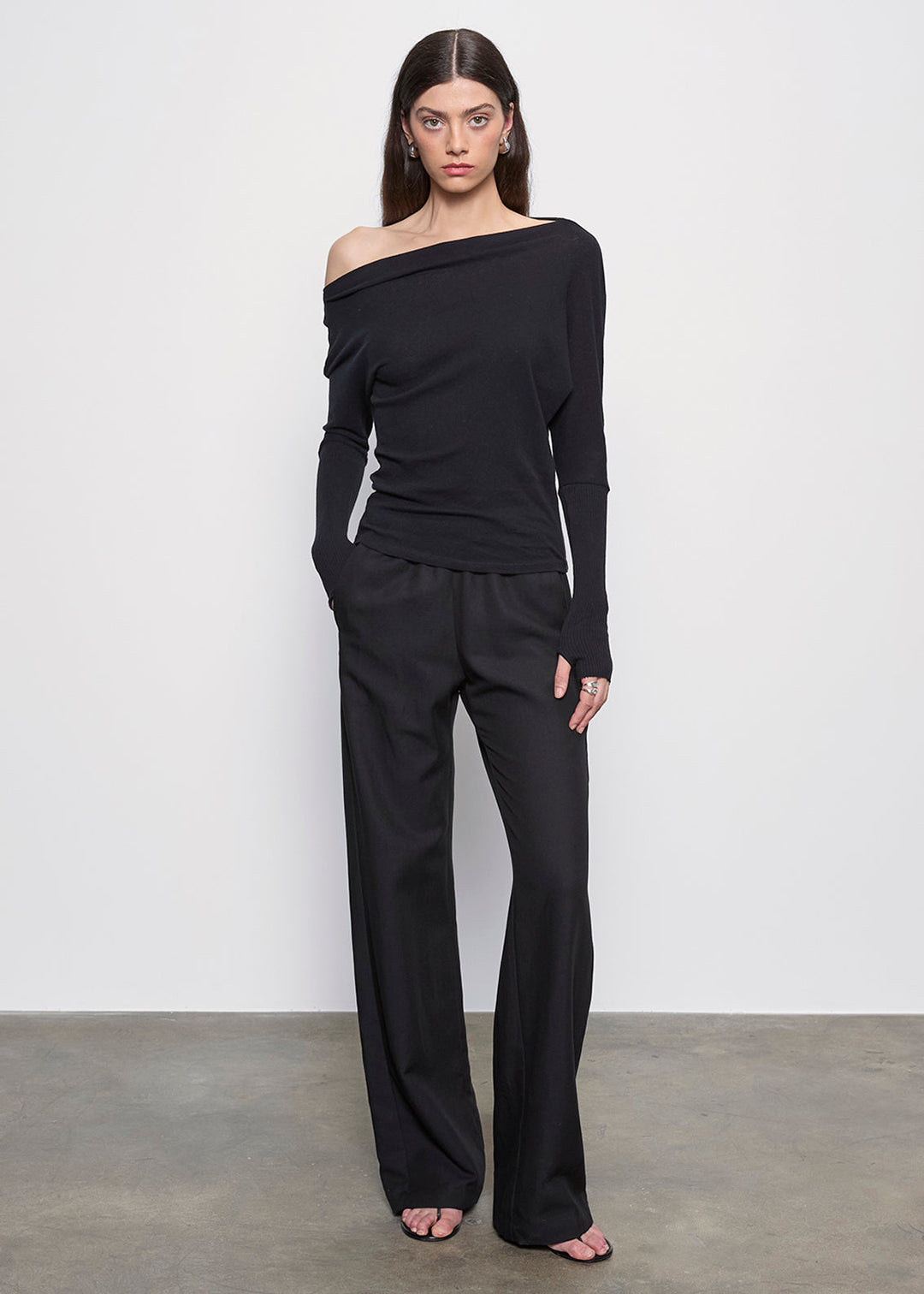 ENZA COSTA - Twill Everywhere Pant in Black Pants