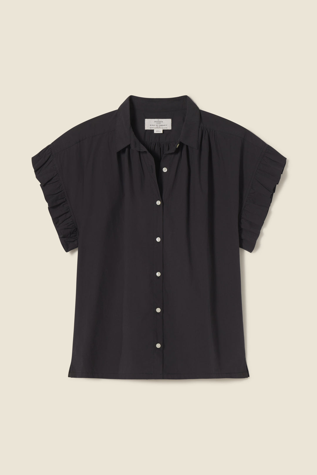 Trovata - Marianne B Ruffle Sleeve Shirt in Black