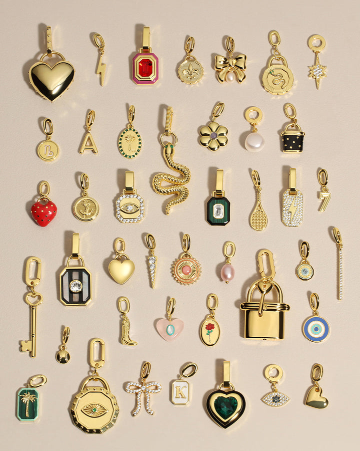Gorjana - Vintage Alphabet Parker Charm in Gold