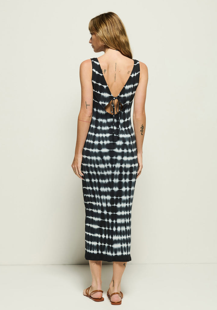 Nation Ltd - Christy Tie Dye Dress in Stripe