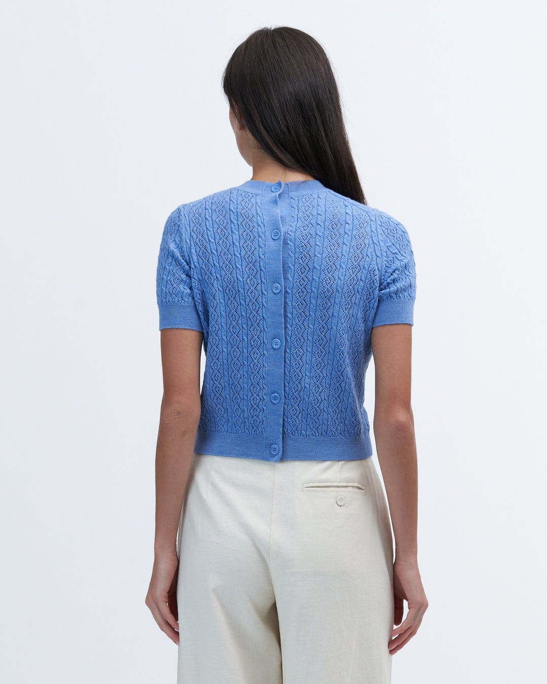 Tanya Taylor - Diane Knit Top in French Blue